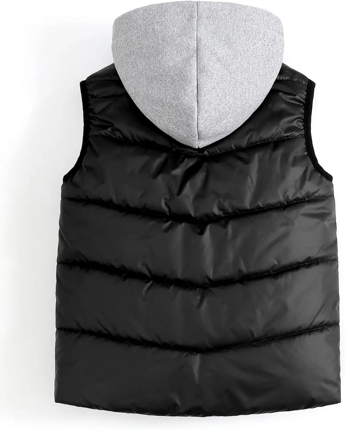 Happy Cherry Kids Puffer Hooded Vest Down Sleeveless Jacket Windproof Coat for Boys Girls 7-13 Years
