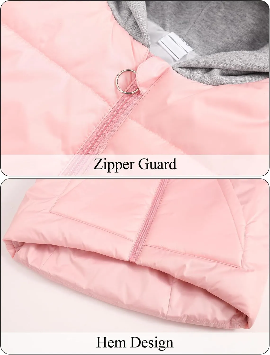 Happy Cherry Kids Puffer Hooded Vest Down Sleeveless Jacket Windproof Coat for Boys Girls 7-13 Years