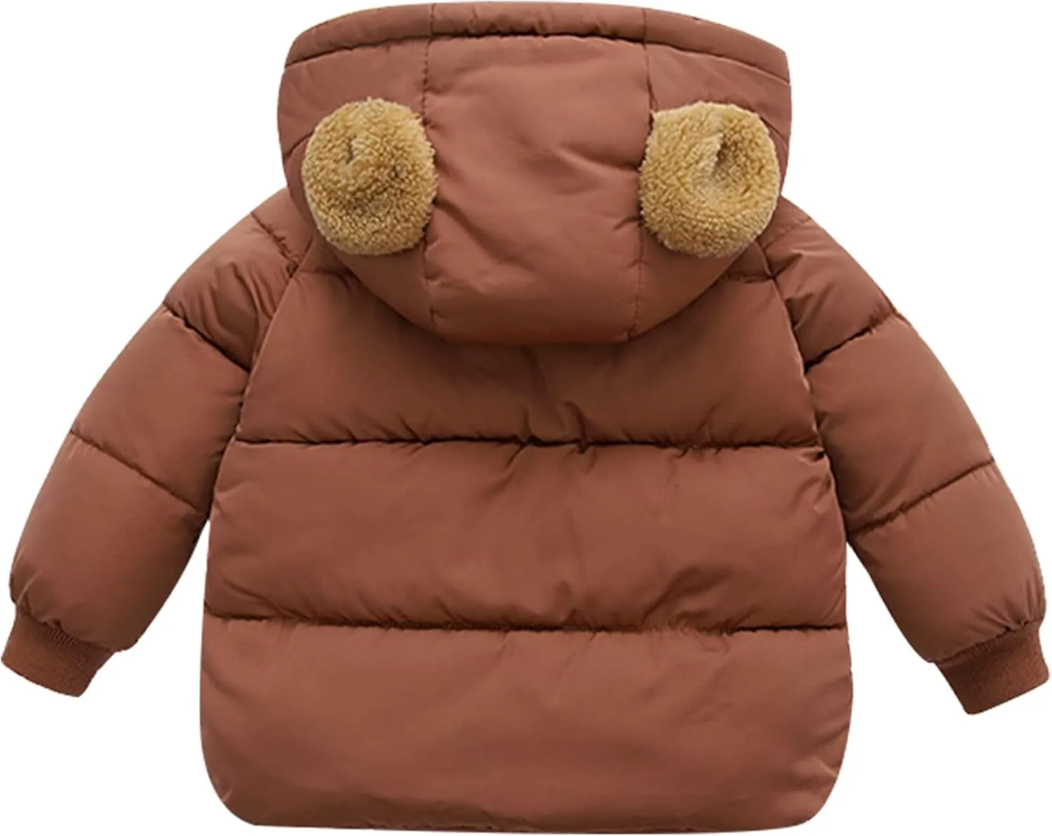 Happy Cherry Toddler Kids Winter Warm Jacket Down Puffer Coat Thick Hooded Outwear