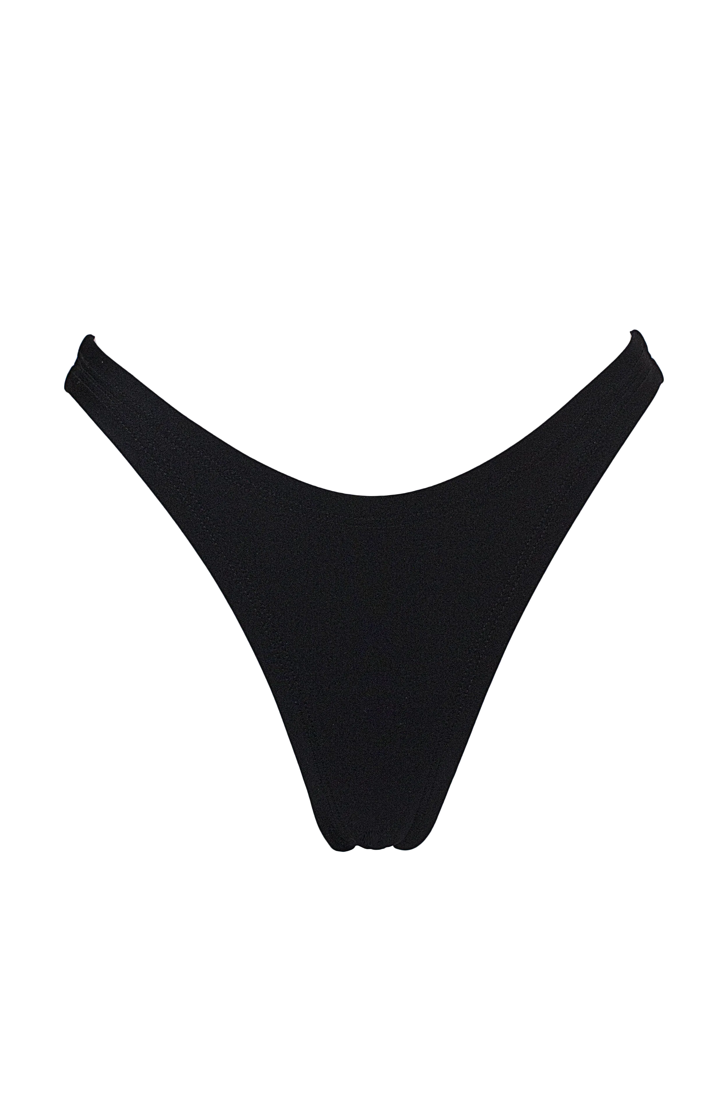 High-Cut Bikini Bottom /LULY POLE BLACK