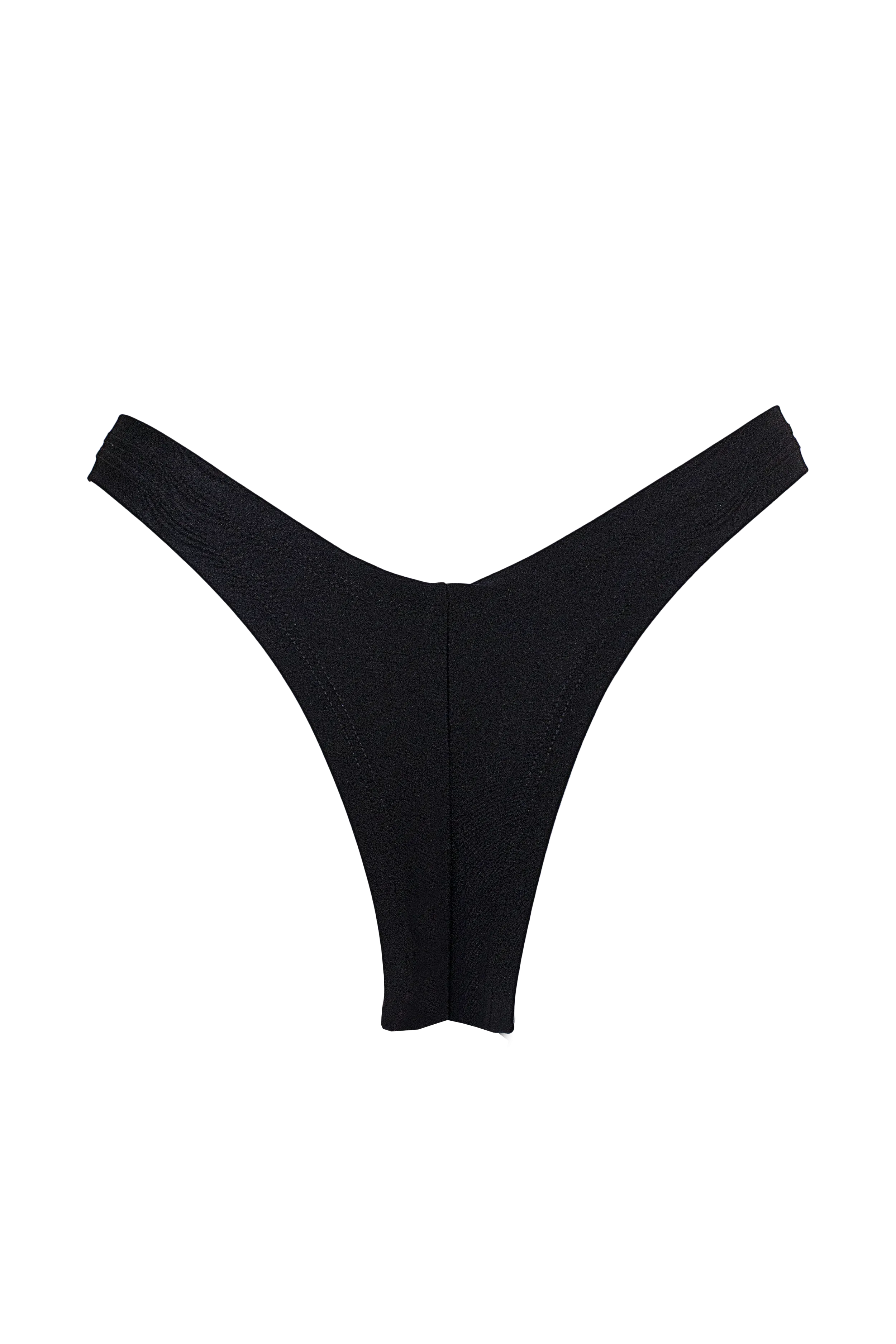High-Cut Bikini Bottom /LULY POLE BLACK
