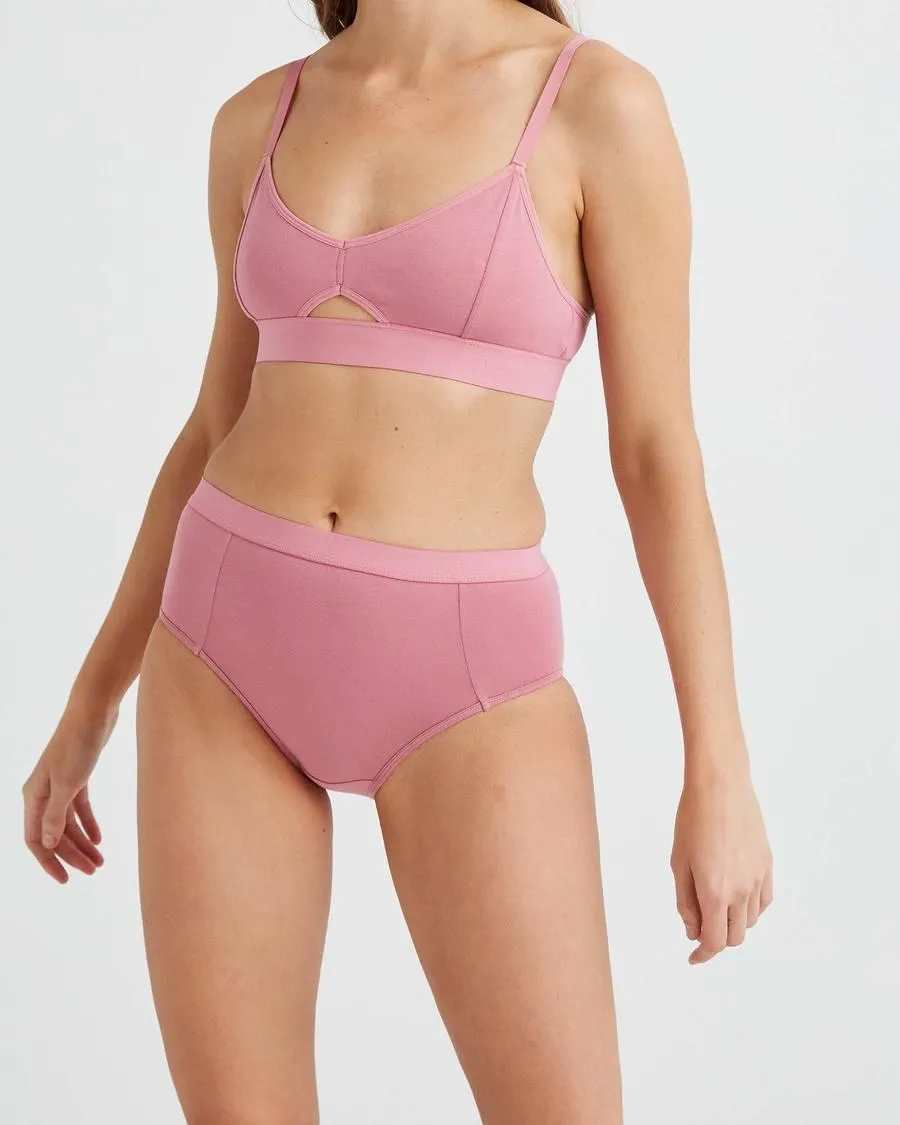 High Cut Brief (Mauve Rose)