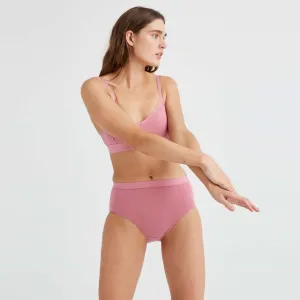 High Cut Brief (Mauve Rose)