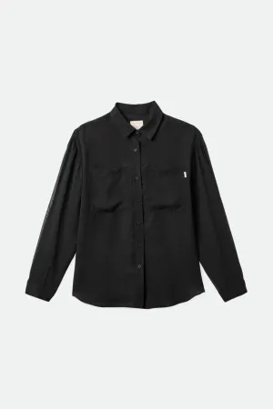 Holmes Sheer L/S Shirt - Black