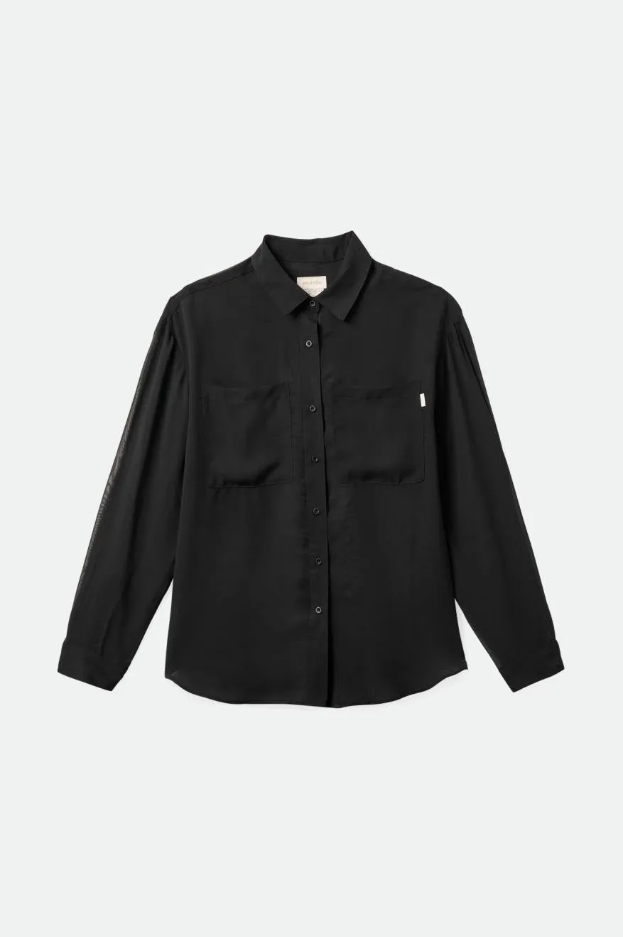 Holmes Sheer L/S Shirt - Black