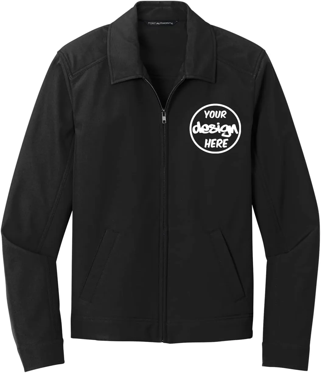 INK STITCH Men J417 Custom Personalized Add Your Logo Text Embroidery Mechanic Soft Shell Jackets