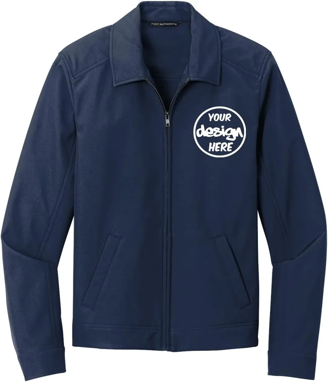 INK STITCH Men J417 Custom Personalized Add Your Logo Text Embroidery Mechanic Soft Shell Jackets