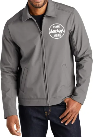 INK STITCH Men J417 Custom Personalized Add Your Logo Text Embroidery Mechanic Soft Shell Jackets