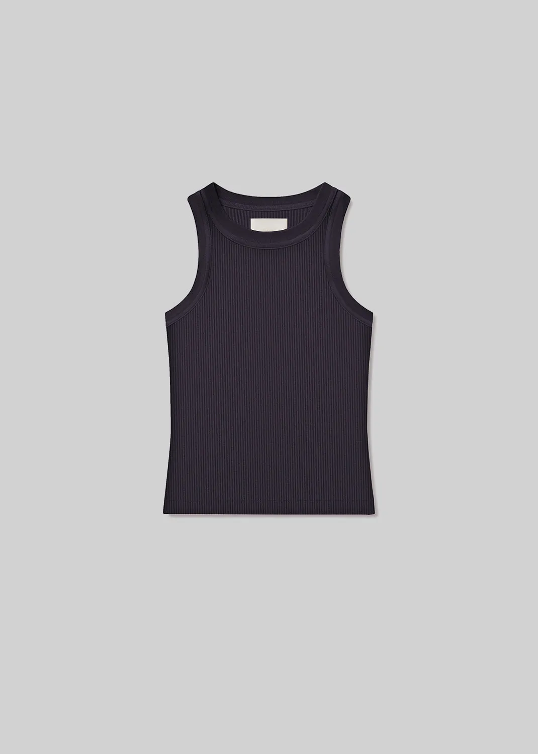 Isabel Rib Tank in Charcoal