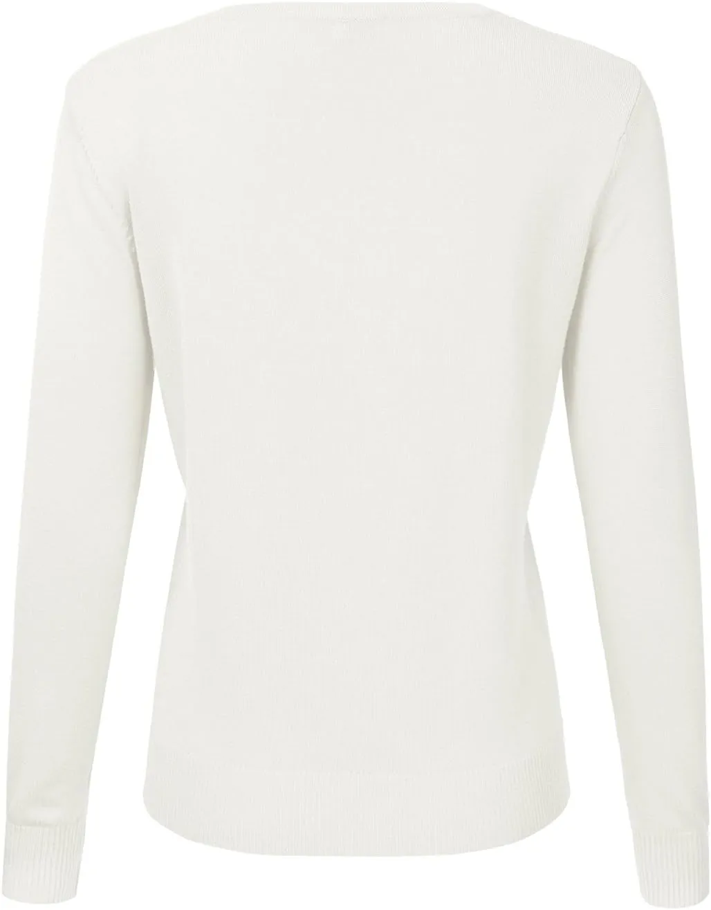 JJ Perfection Basic Button Down Soft Knitted Cardigan Long Sleeve Crew Neck Casual Sweater Jackets for Womens with Plus Size