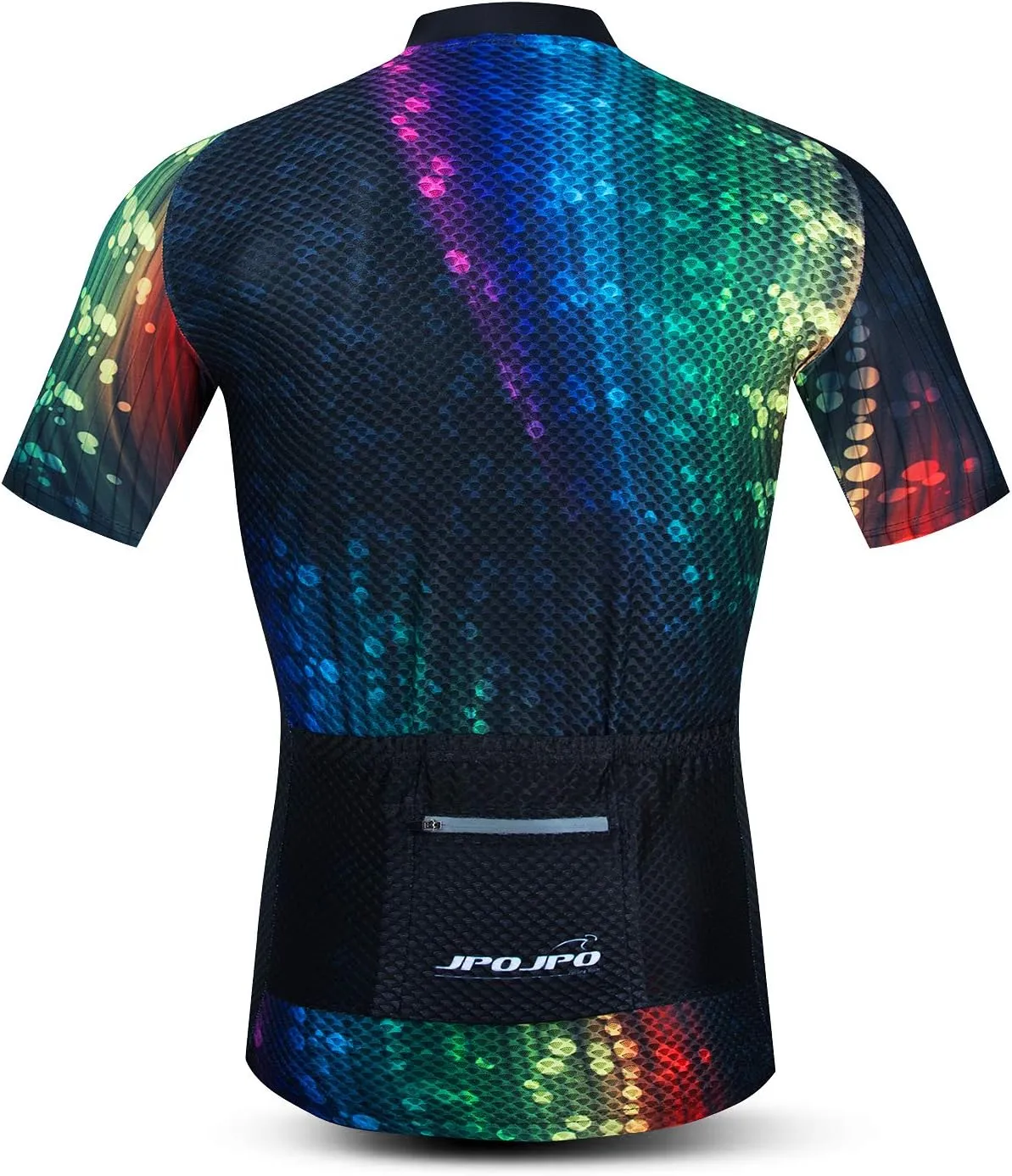JPOJPO Men's Cycling Jersey Bike Short Sleeve with 4 Rear Pockets Breathable,Quick Dry Shirt Tops S-3XL
