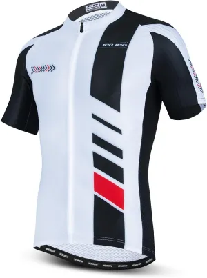 JPOJPO Men's Cycling Jersey Bike Short Sleeve with 4 Rear Pockets Breathable,Quick Dry Shirt Tops S-3XL