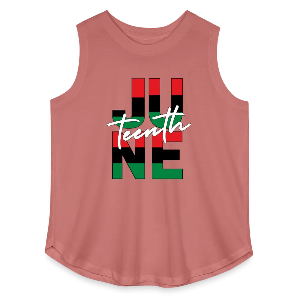 Juneteenth RBG Squared Women's Curvy Relaxed Tank Top