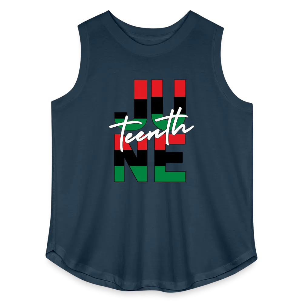 Juneteenth RBG Squared Women's Curvy Relaxed Tank Top