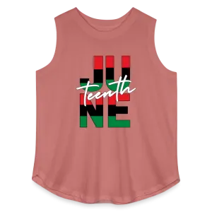 Juneteenth RBG Squared Women's Curvy Relaxed Tank Top