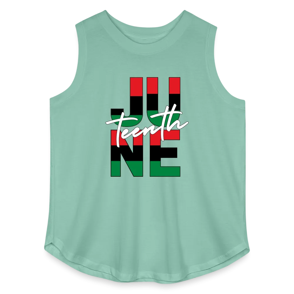 Juneteenth RBG Squared Women's Curvy Relaxed Tank Top