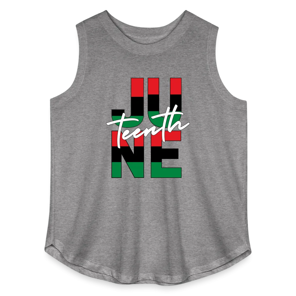 Juneteenth RBG Squared Women's Curvy Relaxed Tank Top