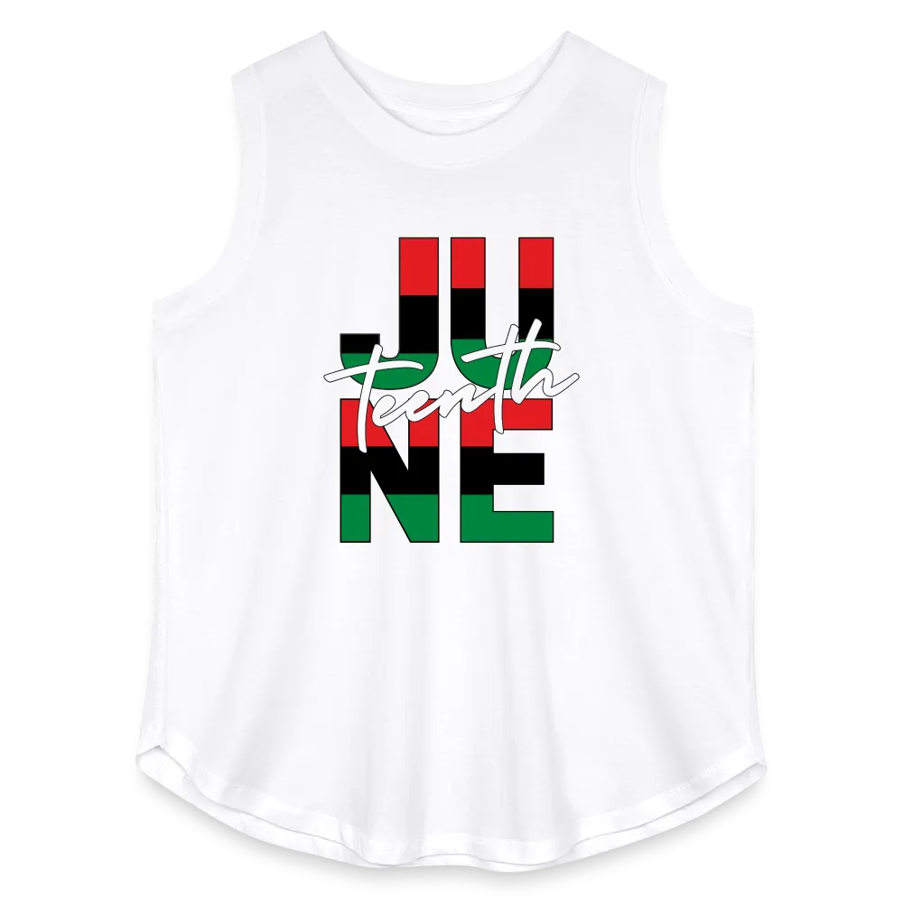 Juneteenth RBG Squared Women's Curvy Relaxed Tank Top