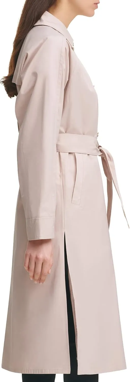 Karl Lagerfeld Paris Women's Belted Trench Coat