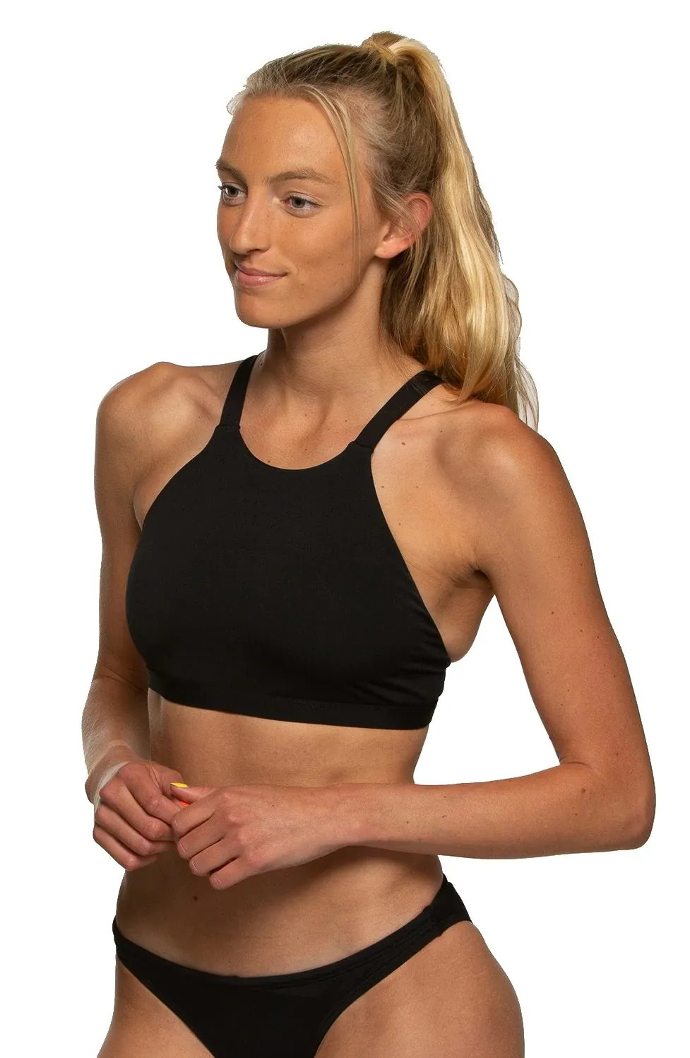 Kaylee Fixed-Back Top - Black