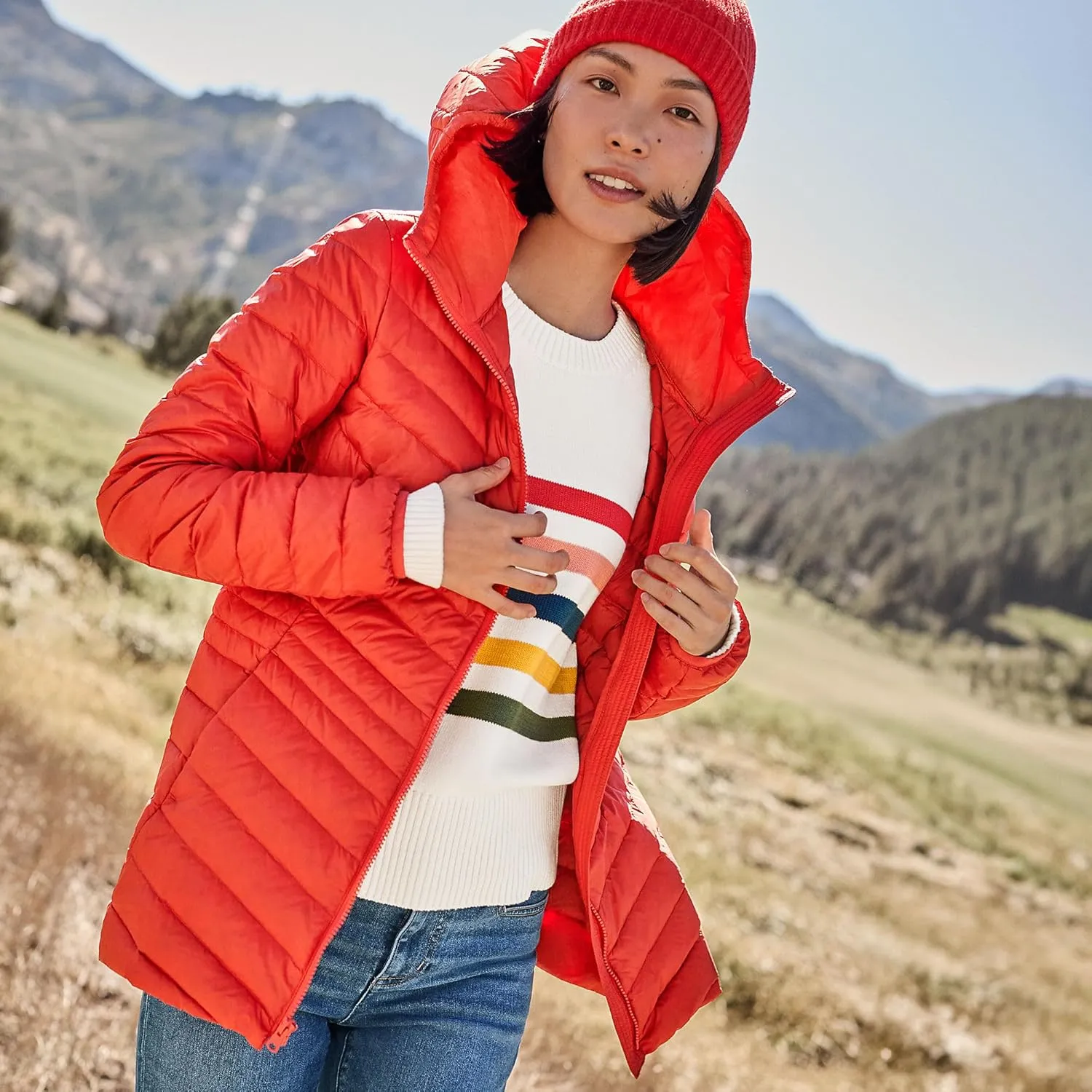 Lands' End Women's Ultralight Packable Down Jacket