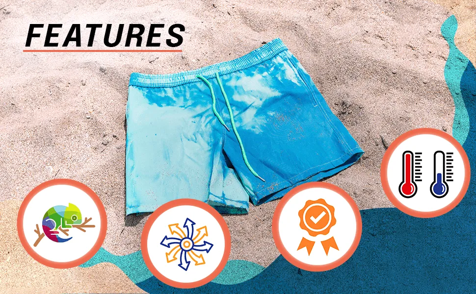 Lapis Blue Color Changing Trunks MEN