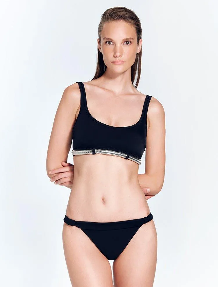 Liliana Black Bikini Top