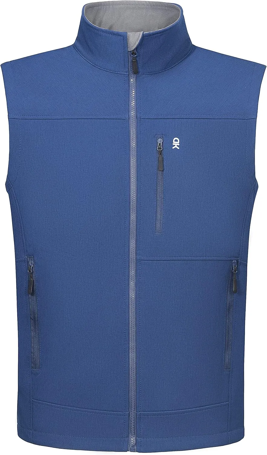 Little Donkey Andy Men's Golf Vest Warm Fleece Lining Hiking Vests Zip Up Sleeveless Outerwear Jacket