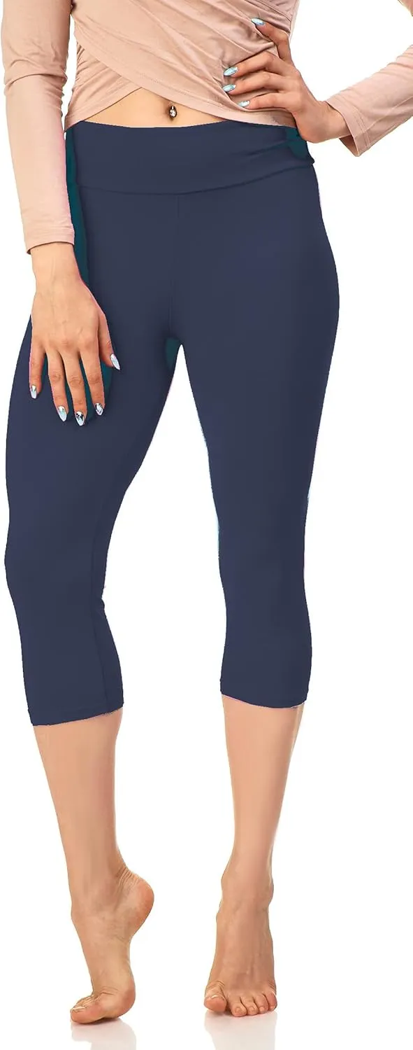 LMB Womens Soft Stretch Leggings Regular/High Yoga Waist 20  Designs One Size
