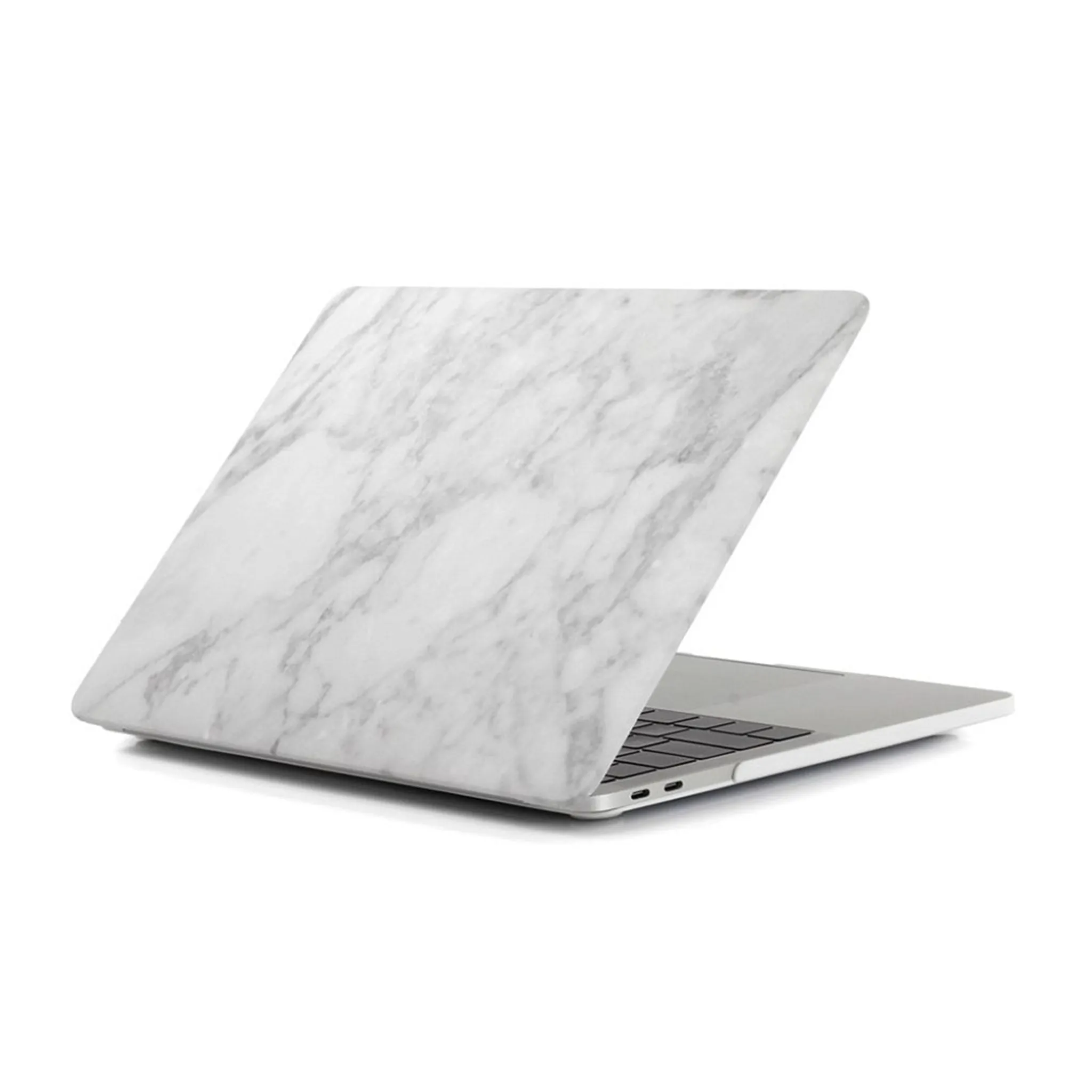 MacBook Pro 13 Touchbar pattern printing protective case - Marble Pattern / Light Grey