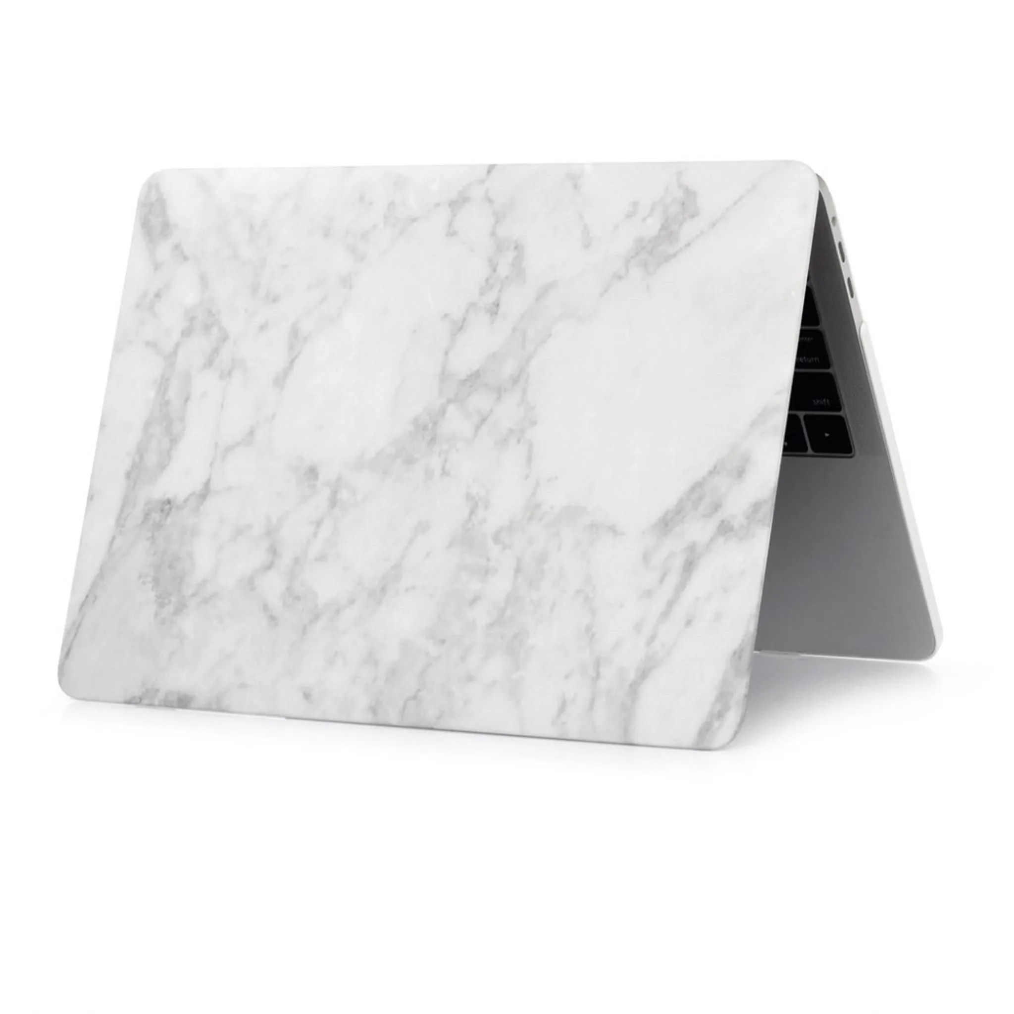MacBook Pro 13 Touchbar pattern printing protective case - Marble Pattern / Light Grey