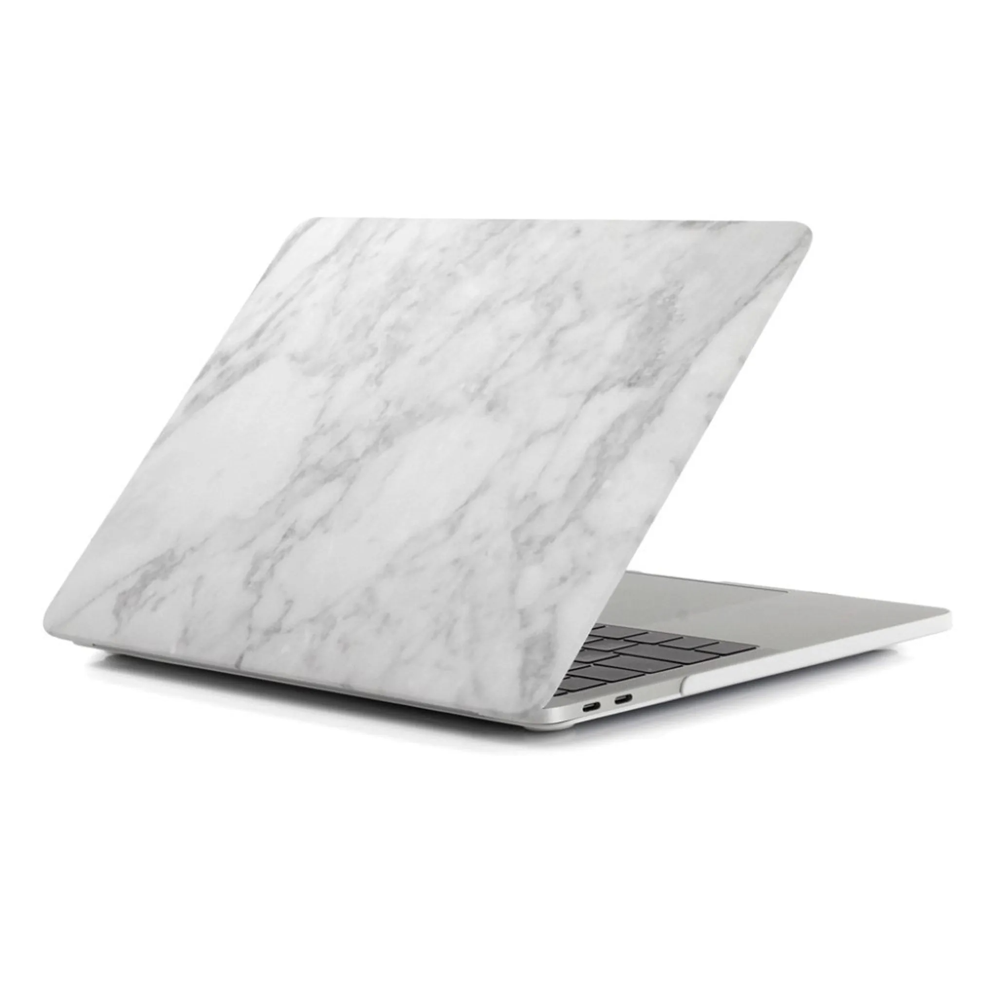 MacBook Pro 13 Touchbar pattern printing protective case - Marble Pattern / Light Grey