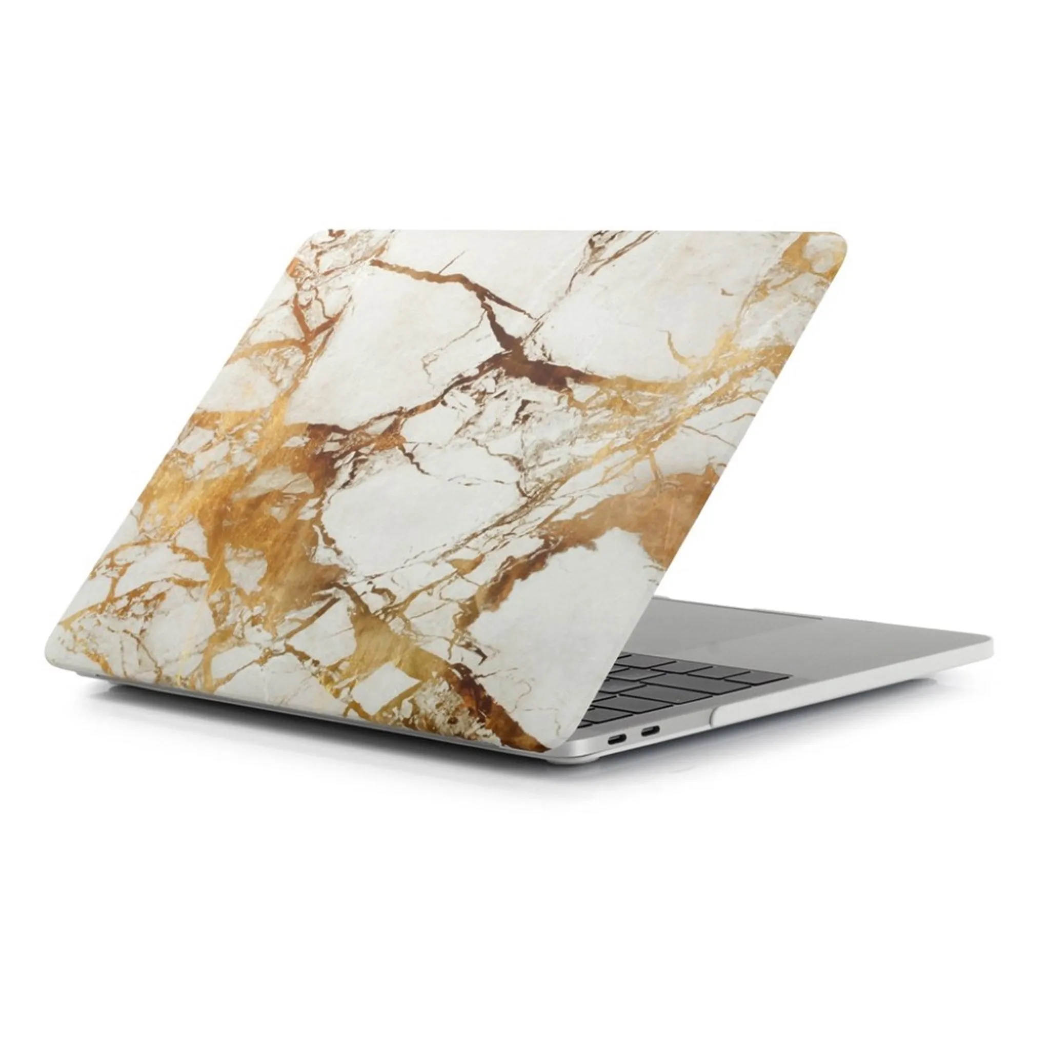 MacBook Pro 13 Touchbar pattern printing protective case - Marble Texture / Gold
