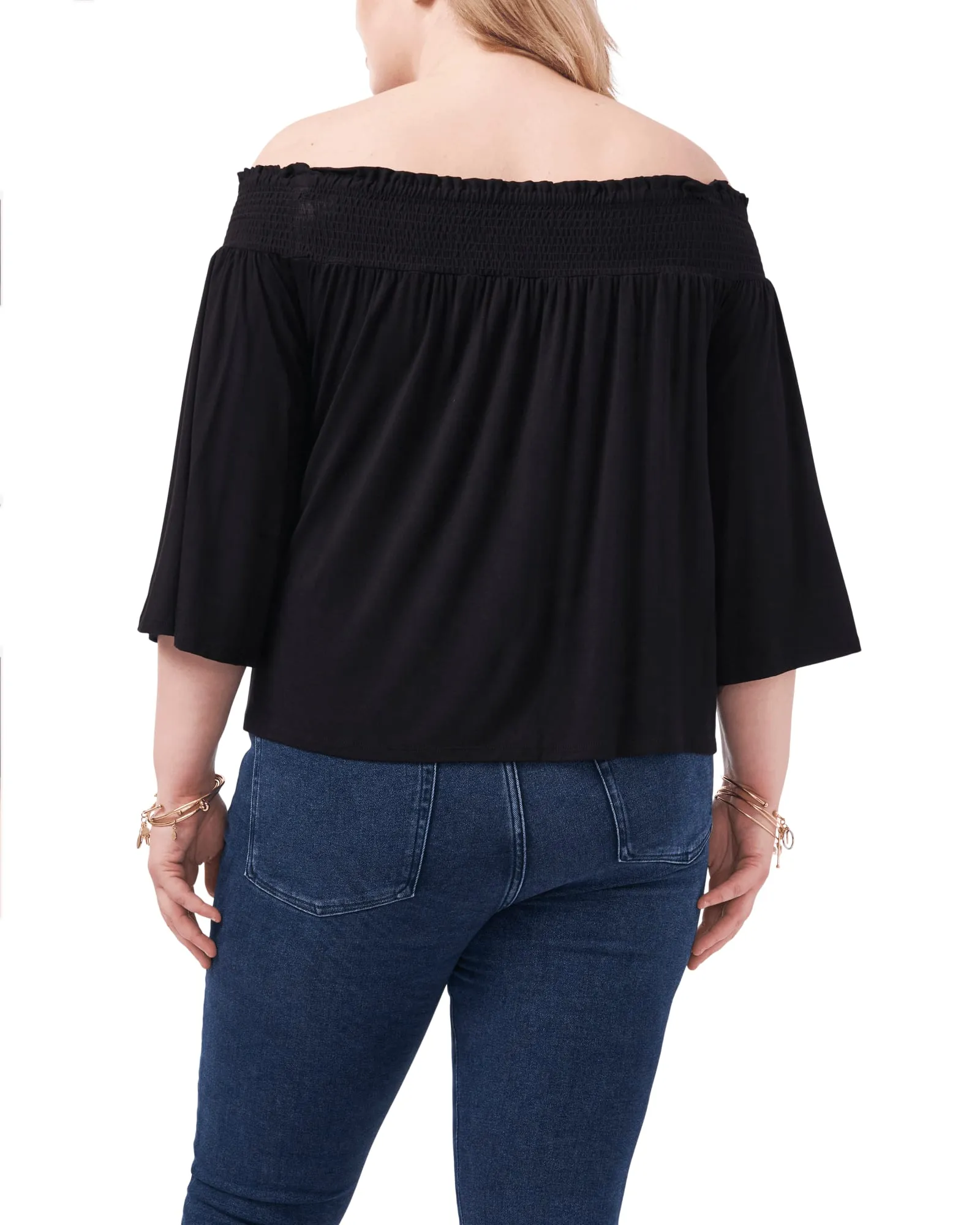 Macey Off The Shoulder Top | Rich Black