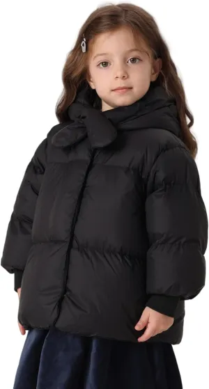 marc & janie Girls Ultralight Hooded Down Jacket Long Sleeve Coat Soft Warm Outerwear 541890