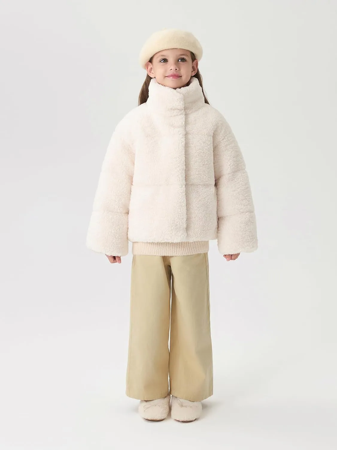 marc & janie Girls Ultralight Loose Full Zip Down Jacket Fashion Warm Coat Outerwear 241602