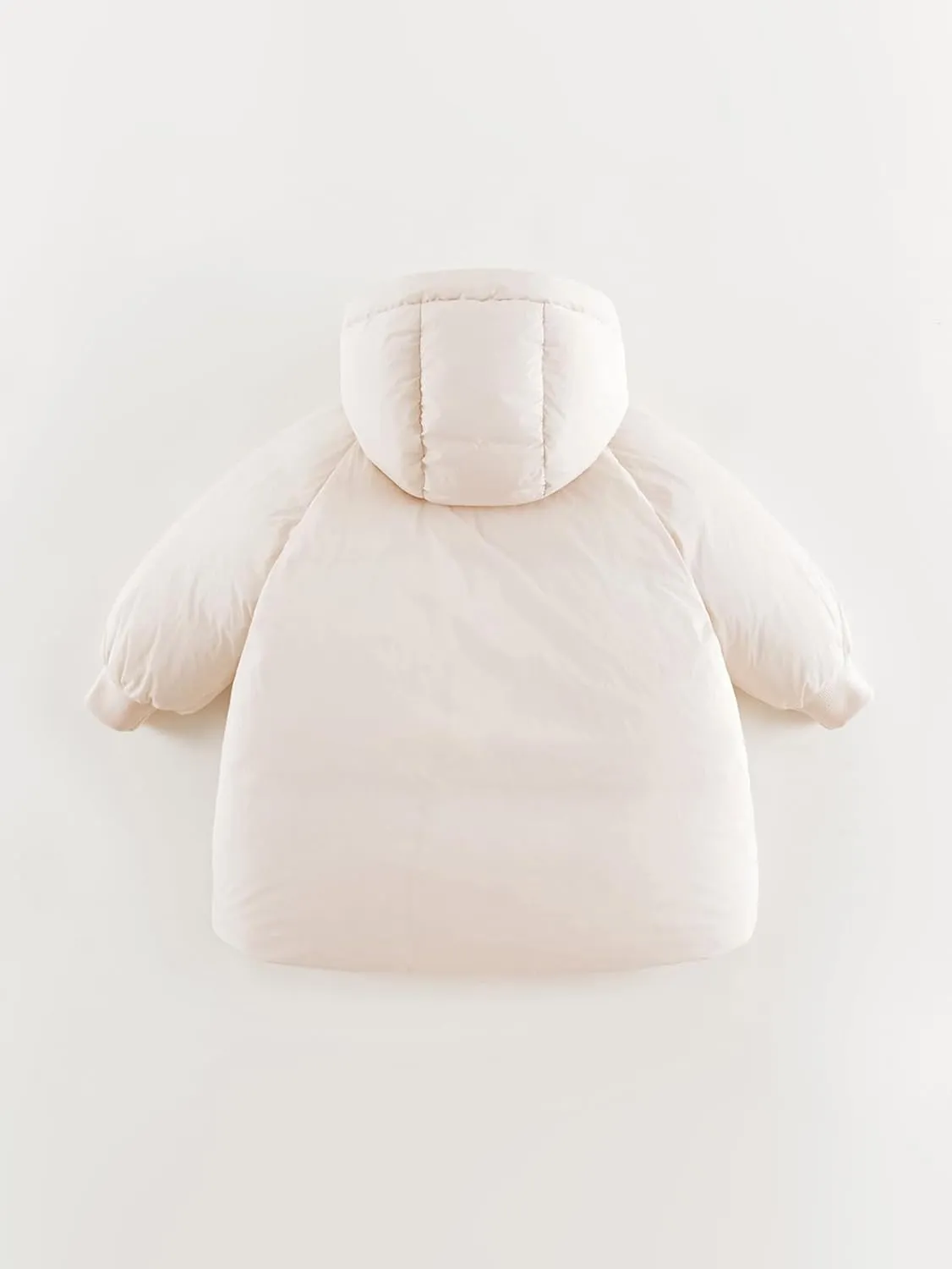 marc & janie Girls Ultralight Mid-Length Hooded Down Jacket Full Zip Coat Warm Outerwear 241611