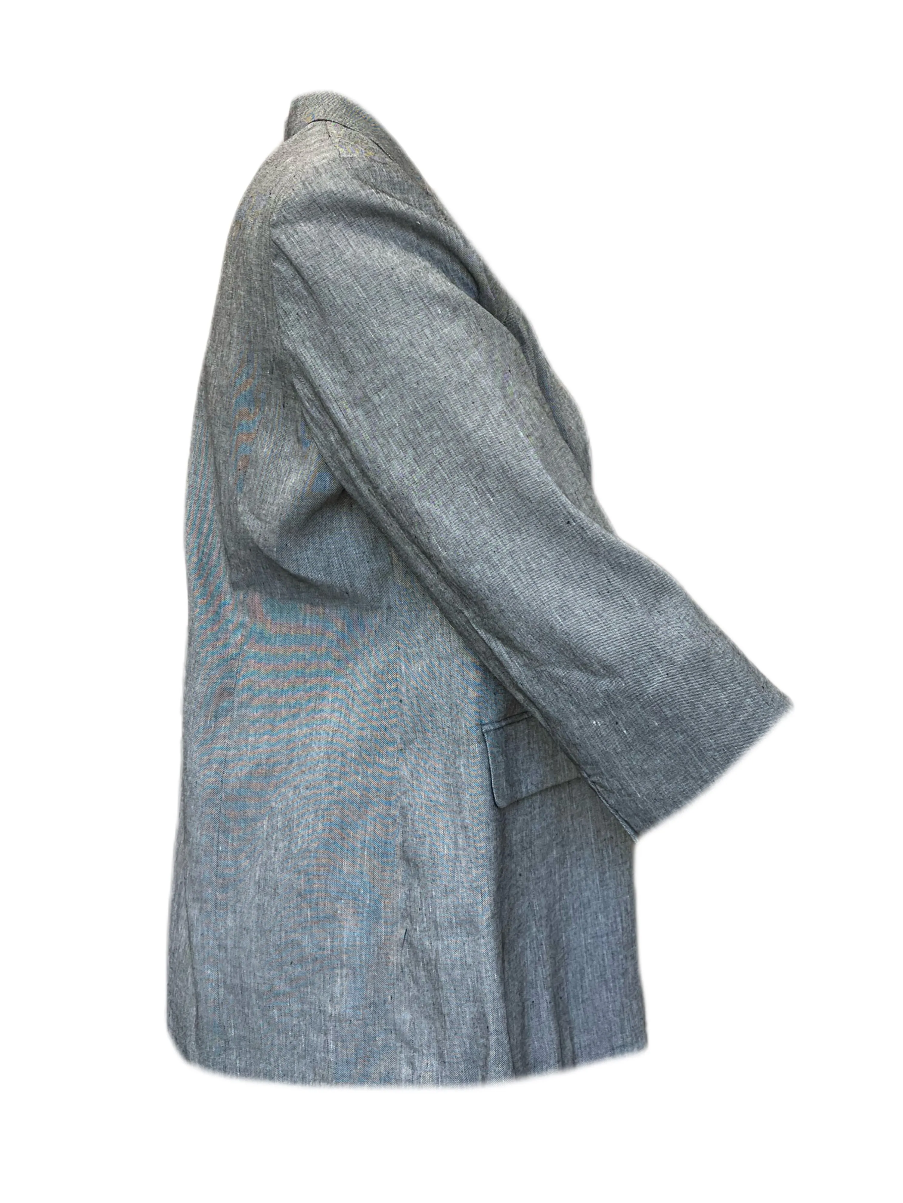 Marina Rinaldi Women's Grey Caorle Button Closure Blazer Size 16W/25 NWT