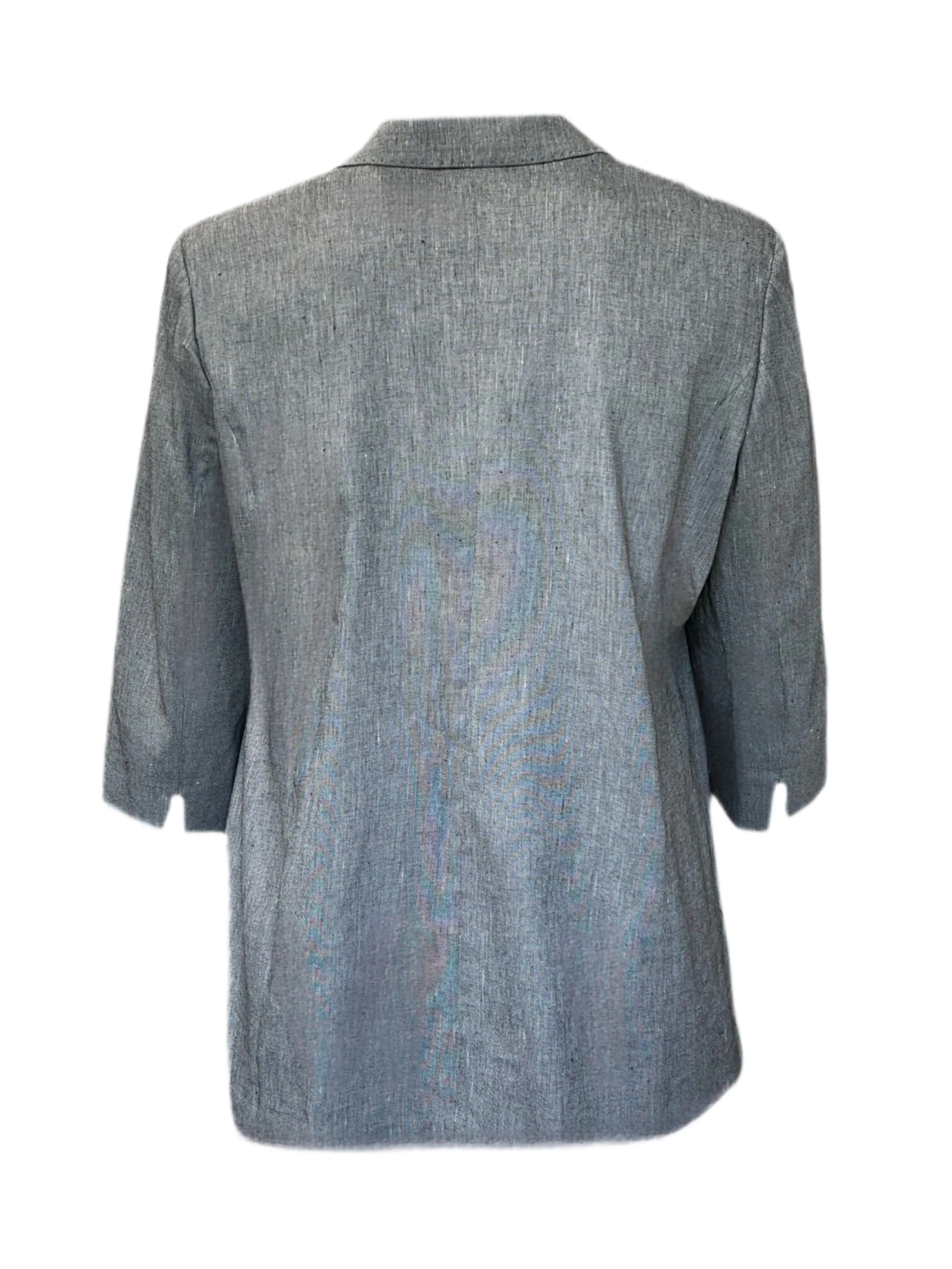 Marina Rinaldi Women's Grey Caorle Button Closure Blazer Size 16W/25 NWT