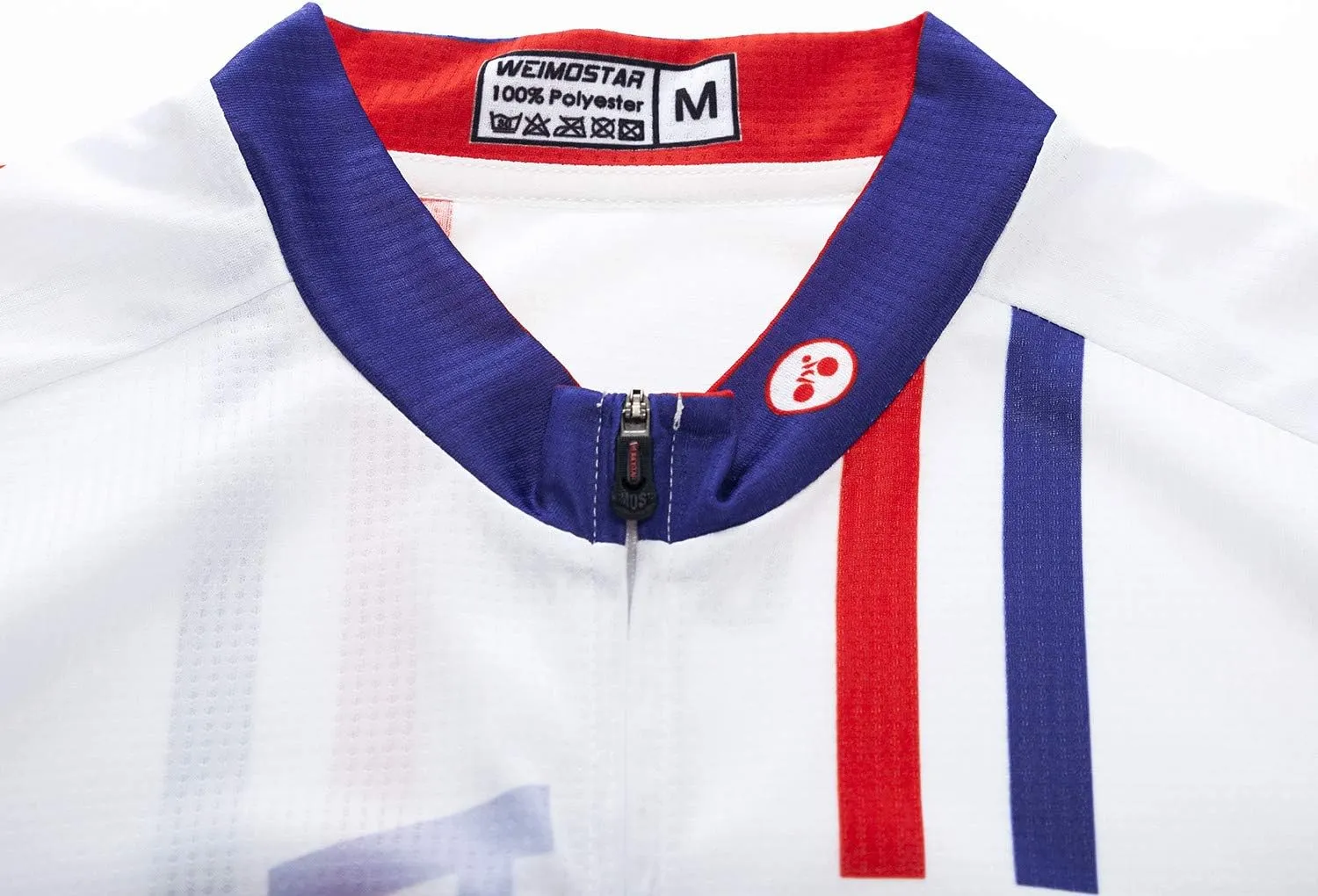 Men Cycling Jersey USA Bike Short Sleeve 3-Pockets Breathable Quick-Dry Shirt Tops S-3XL