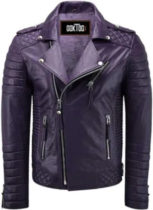 Men Leather Brando Jacket, Leather Biker Motorcycle Jacket Men, Soft & Stylish Moto Ride & Racing Jackets