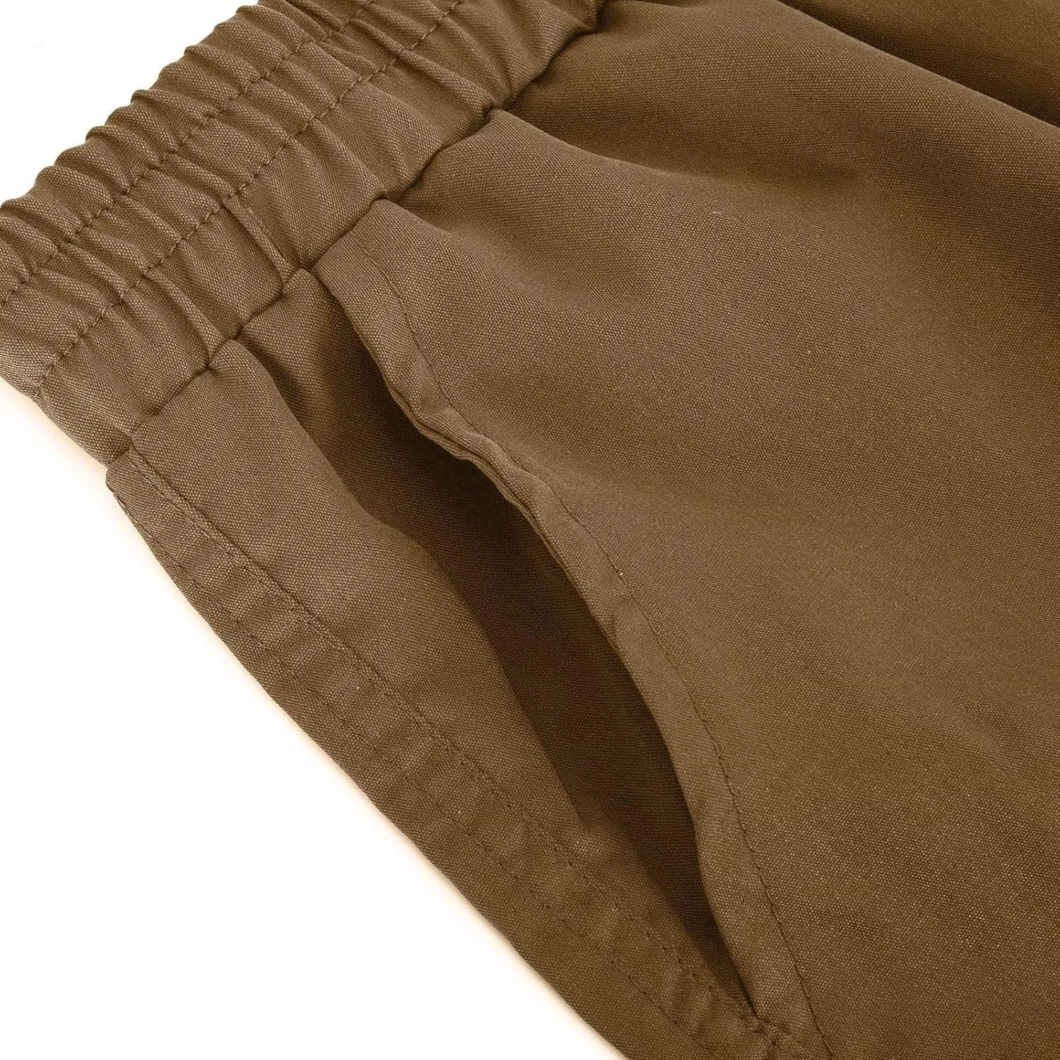 Mens Cargo Pants Casual Lightweight Elastic Waist Drawstring Tapered Pant with Pockets