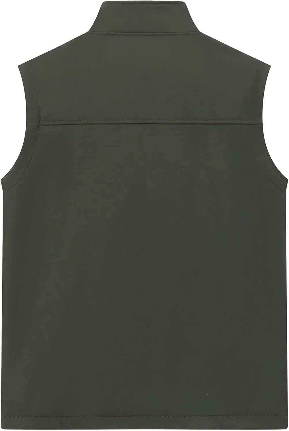 Men's Lightweight Softshell Vest Outerwear Windproof Puffer Sleeveless Jacket for Golf Running