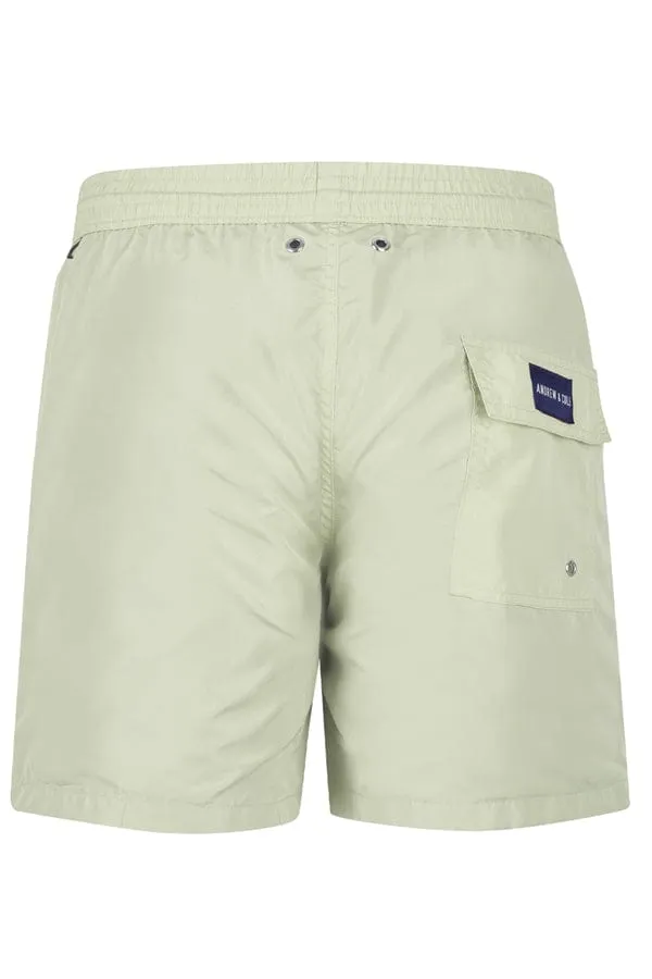 Men's Olive Green Swim Trunk Shorts