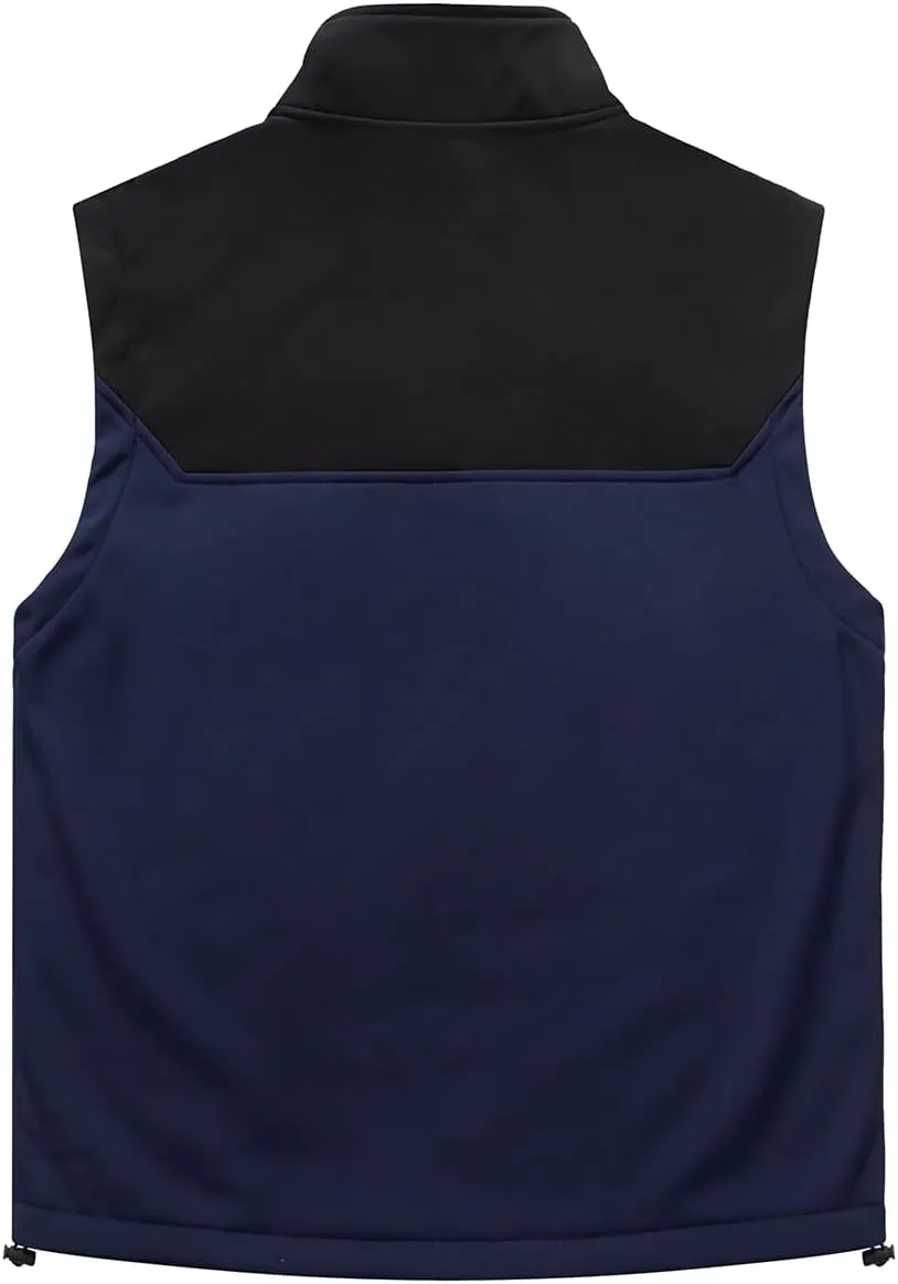 Msmsse Men's Outerwear Lightweight Vest Standing Collar Puffer Sleeveless Jacket for Hiking Running Golf