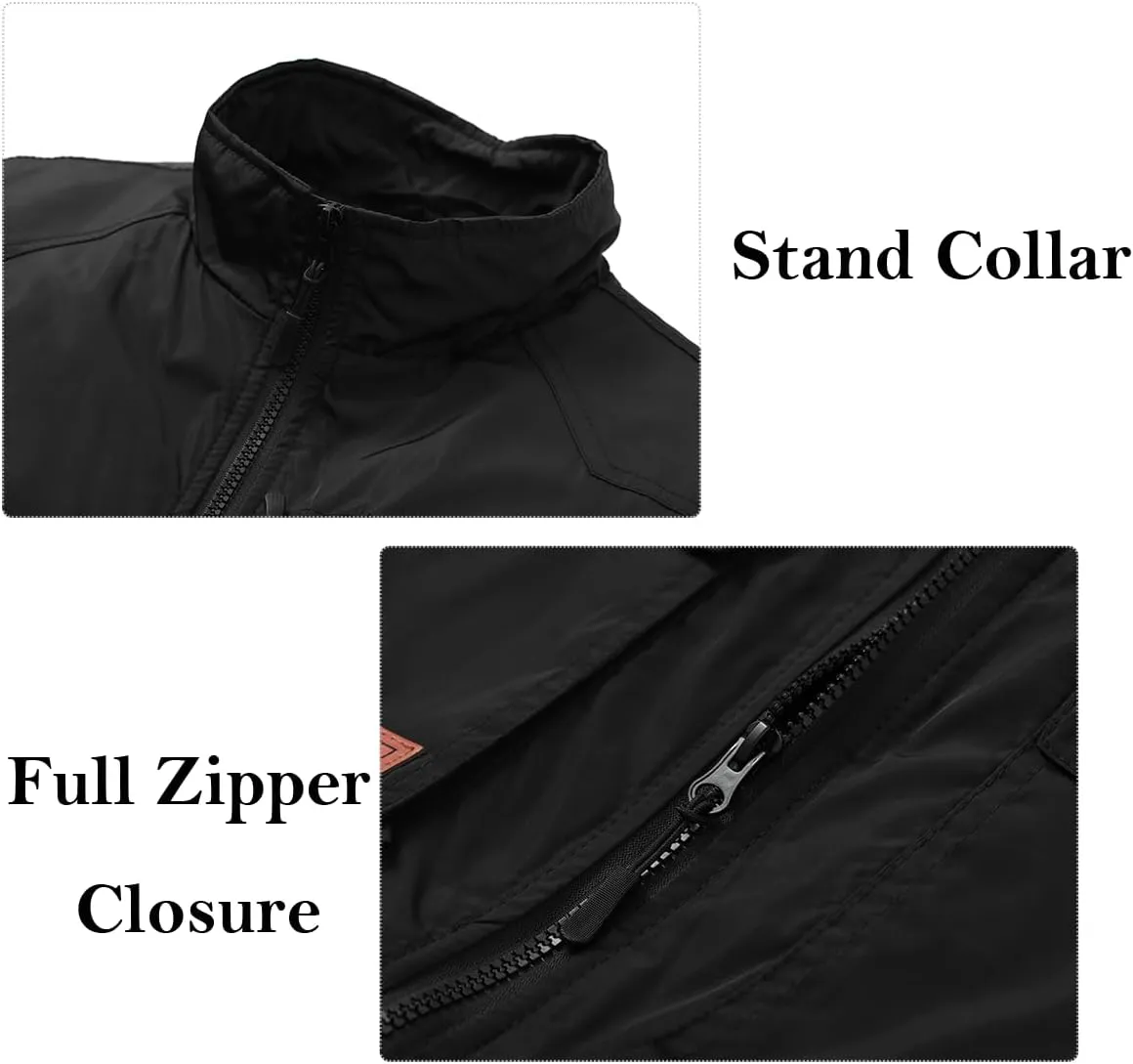 Msmsse Men's Outerwear Lightweight Vest Standing Collar Puffer Sleeveless Jacket for Hiking Running Golf