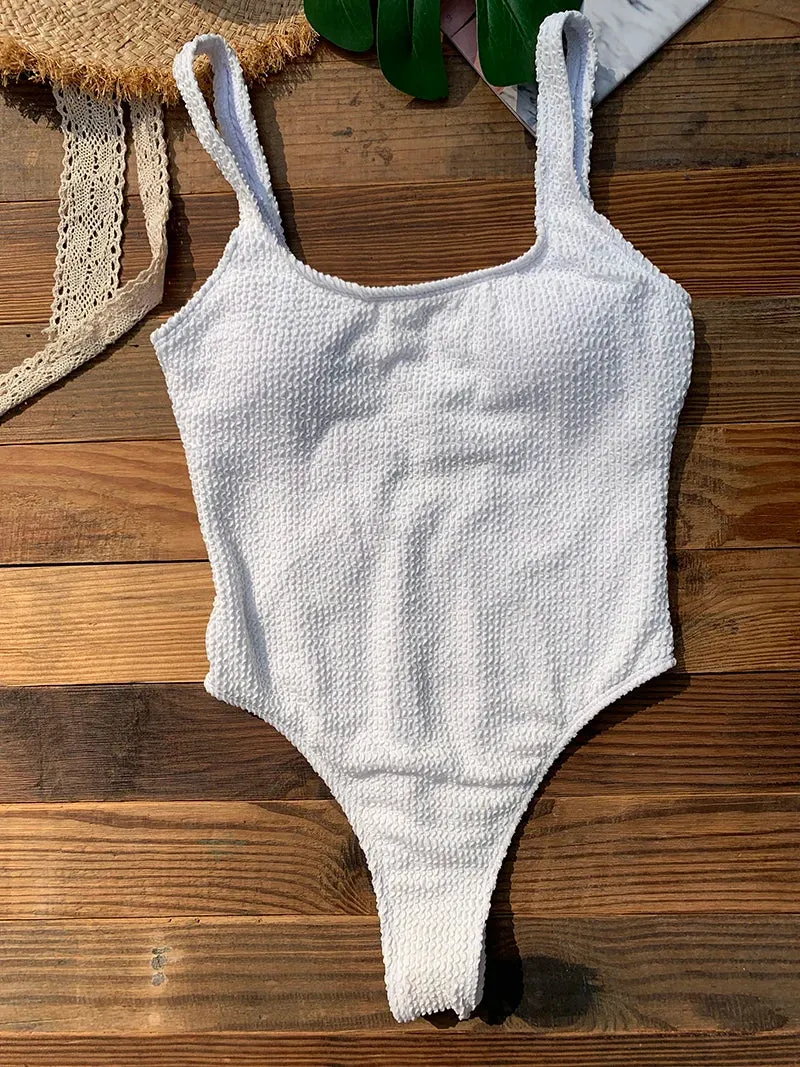 Neon High Cut One Piece Swimsuit