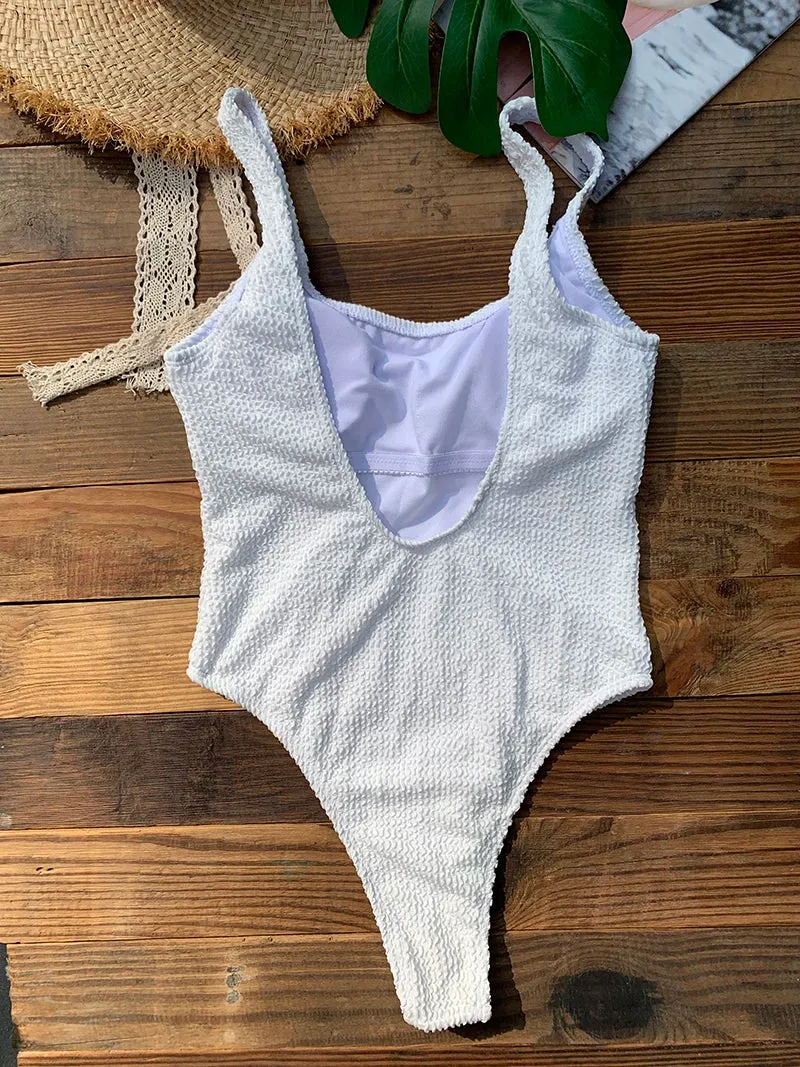 Neon High Cut One Piece Swimsuit