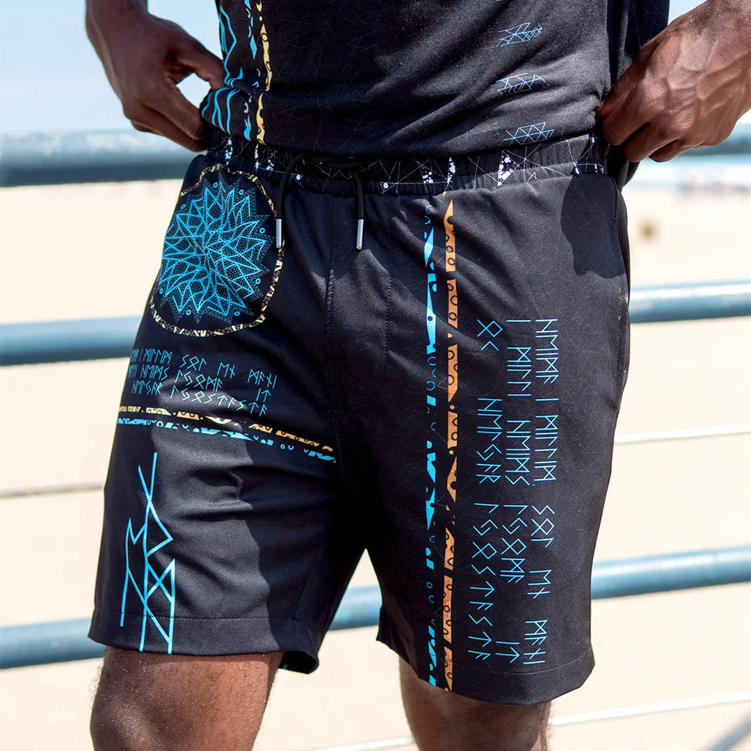 Nine Worlds Swim Trunks - Night Edition