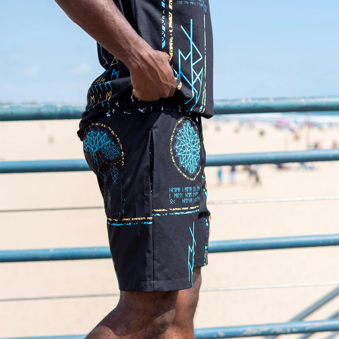 Nine Worlds Swim Trunks - Night Edition